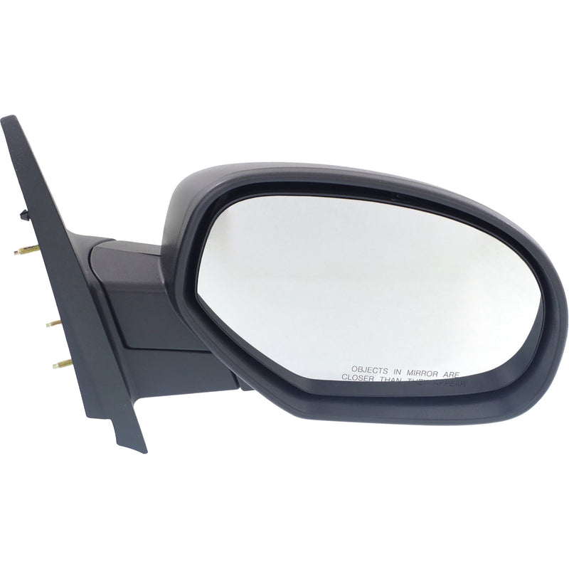 Driver and Passenger Side Mirrors, Manual Adjust, Non-Heated, Manual Folding, Textured Black, Standard Type, New Body Style | GM1320332,GM1321332