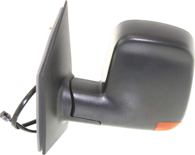 Driver and Passenger Side Mirrors, Power, Heated, Manual Folding, Textured Black, In-housing Signal Light, Standard Type | GM1320356,GM1321356