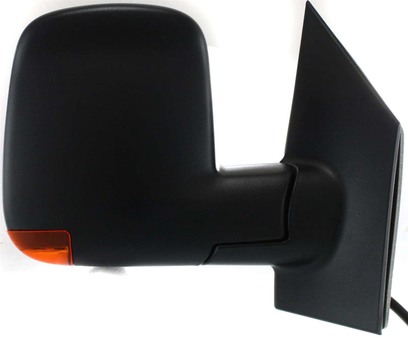 Driver and Passenger Side Mirrors, Power, Heated, Manual Folding, Textured Black, In-housing Signal Light, Standard Type | GM1320356,GM1321356