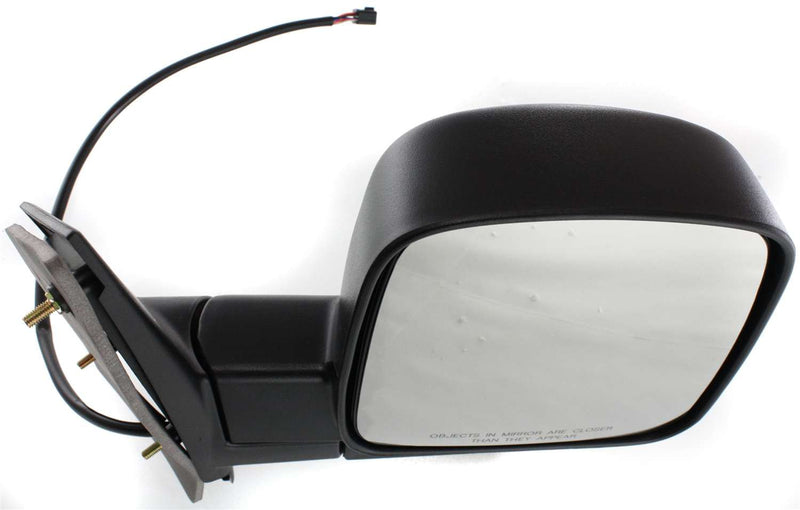 Driver and Passenger Side Mirrors, Power, Heated, Manual Folding, Textured Black, In-housing Signal Light, Standard Type | GM1320356,GM1321356