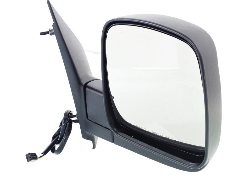 Driver and Passenger Side Mirrors, Power, Heated, Manual Folding, Textured Black, without Signal Light | GM1320283,GM1321283