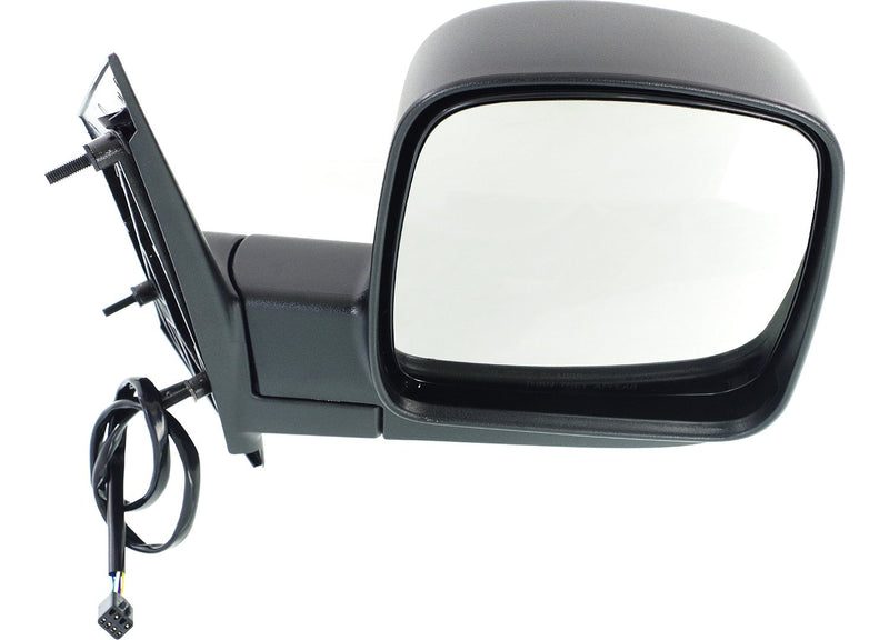 Driver and Passenger Side Mirrors, Power, Heated, Manual Folding, Textured Black, without Signal Light | GM1320283,GM1321283