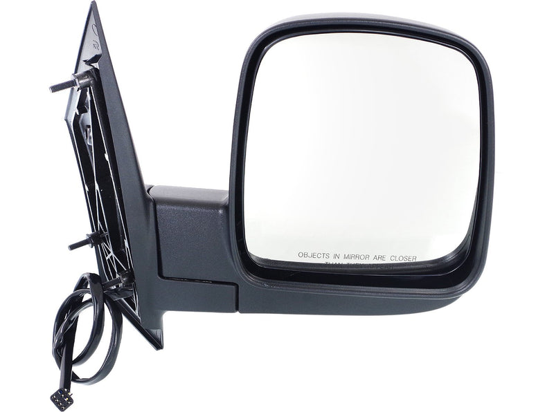 Driver and Passenger Side Mirrors, Power, Heated, Manual Folding, Textured Black, without Signal Light | GM1320283,GM1321283