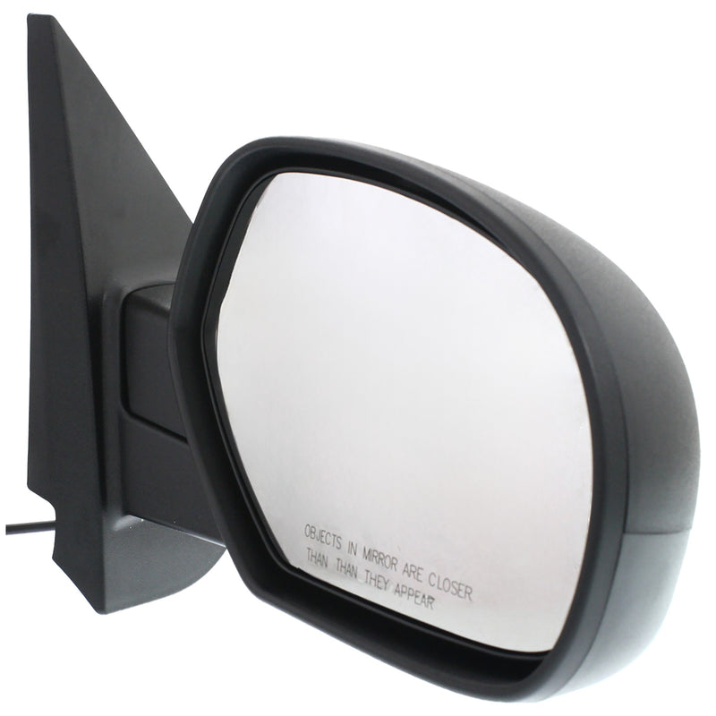 Driver and Passenger Side Mirrors, Power, Heated, Manual Folding, Textured Black, Standard Type, New Body Style | GM1321325,GM1320325
