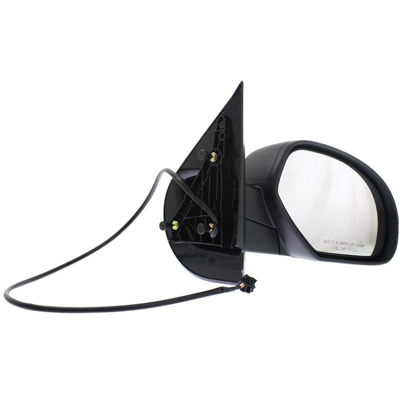 Driver and Passenger Side Mirrors, Power, Heated, Manual Folding, Textured Black, Standard Type, New Body Style | GM1321325,GM1320325