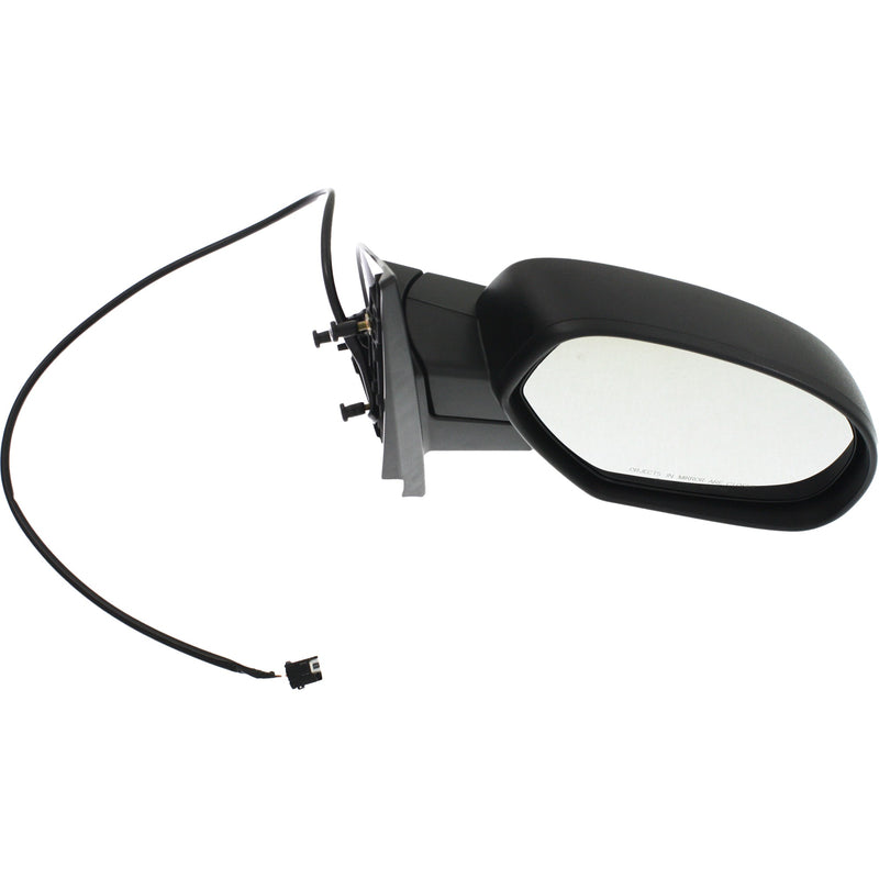 Driver and Passenger Side Mirrors, Power, Heated, Manual Folding, Textured Black, Standard Type, New Body Style | GM1321325,GM1320325