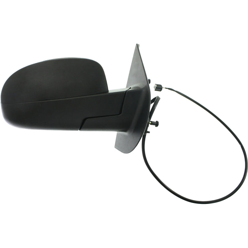 Driver and Passenger Side Mirrors, Power, Heated, Manual Folding, Textured Black, Standard Type, New Body Style | GM1321325,GM1320325