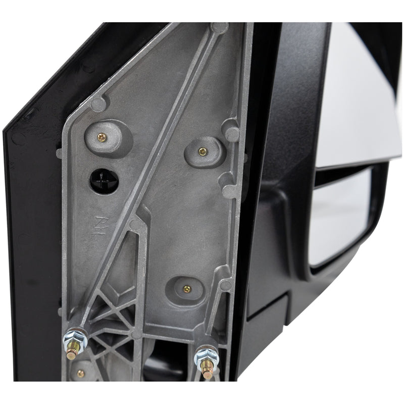 Driver and Passenger Side Mirrors, Manual Adjust, Non-Heated, Manual Folding, Textured Black, with Blind Spot Glass, with Commercial Cutaway Chassis | GM1320395,GM1321395