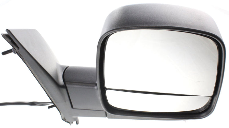 Driver and Passenger Side Mirrors, Power, Heated, Manual Folding, Textured Black, without Signal Light | GM1320396,GM1321396