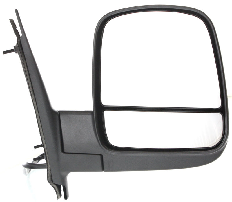 Driver and Passenger Side Mirrors, Power, Heated, Manual Folding, Textured Black, without Signal Light | GM1320396,GM1321396