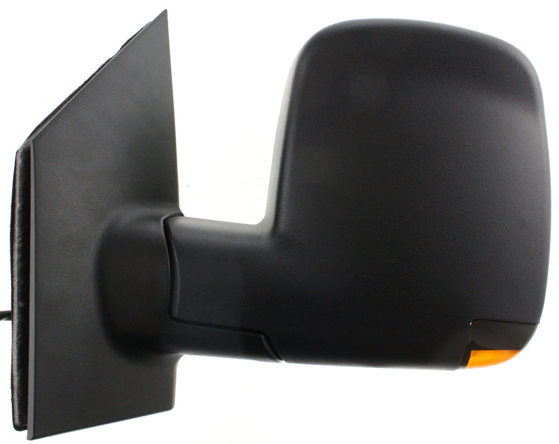 Driver and Passenger Side Mirrors, Power, Heated, Manual Folding, Textured Black, In-housing Signal Light, Standard Type