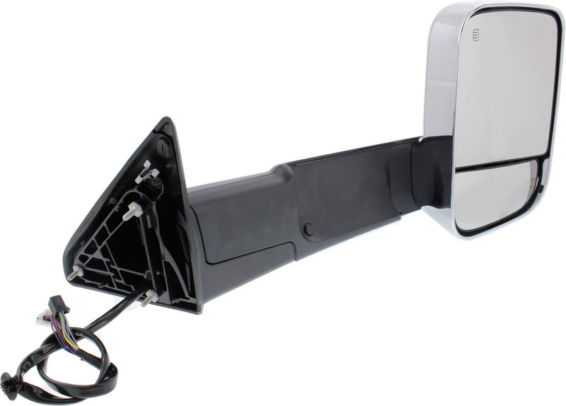 Driver and Passenger Side Towing Mirrors, Power, Heated, Power Folding, Chrome, In-housing Signal Light, With Memory, With Puddle Light, With Blind Spot Glass, With Temperature Sensor | CH1321398,CH1320398