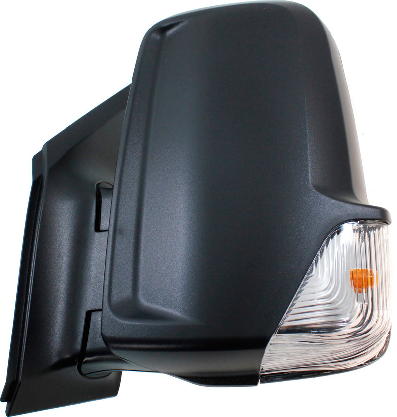 Driver and Passenger Side Non-Towing Mirrors, Power, Manual Folding, Heated, Textured Black, In-housing Signal Light, Without memory, Without Puddle Light, Without Auto-Dimming | MB1320114,MB1321114