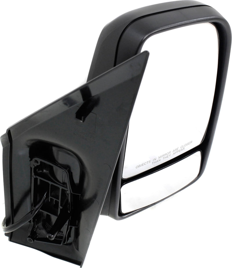 Driver and Passenger Side Non-Towing Mirrors, Power, Manual Folding, Heated, Textured Black, In-housing Signal Light, Without memory, Without Puddle Light, Without Auto-Dimming | MB1320114,MB1321114