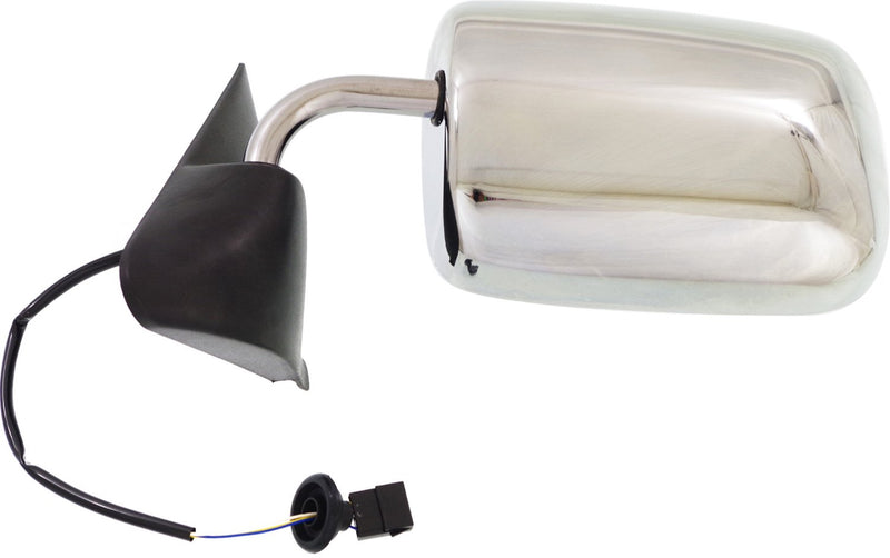 Driver And Passenger Side Mirrors Power Non-Heated Manual Folding Chrome Black Base Convex Glass(Rh) Flat Glass(Lh) | CH1320132,CH1321132