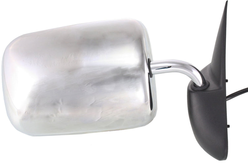 Driver And Passenger Side Mirrors Power Non-Heated Manual Folding Chrome Black Base Convex Glass(Rh) Flat Glass(Lh) | CH1320132,CH1321132