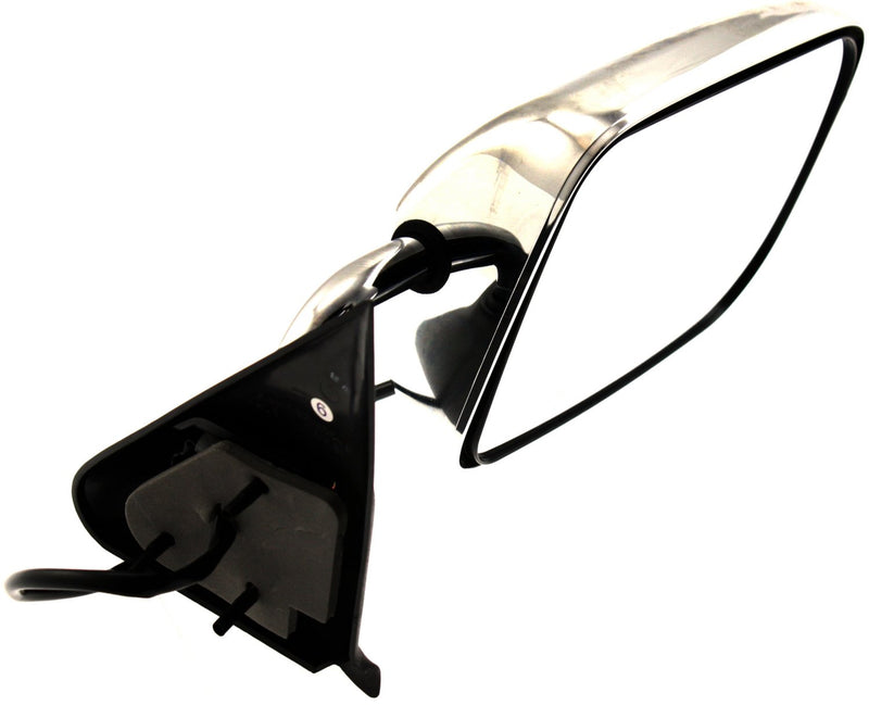 Driver And Passenger Side Mirrors Power Non-Heated Manual Folding Chrome Black Base Convex Glass(Rh) Flat Glass(Lh) | CH1320132,CH1321132