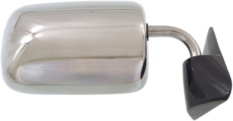 Driver and Passenger Side Mirrors, Manual Adjust, Manual Folding, Non-Heated, Chrome, Without Signal Light, Without memory, Without Puddle Light, Without Auto-Dimming, Without Blind Spot Feature | CH1320166,CH1320165,CH1321166,CH1321165