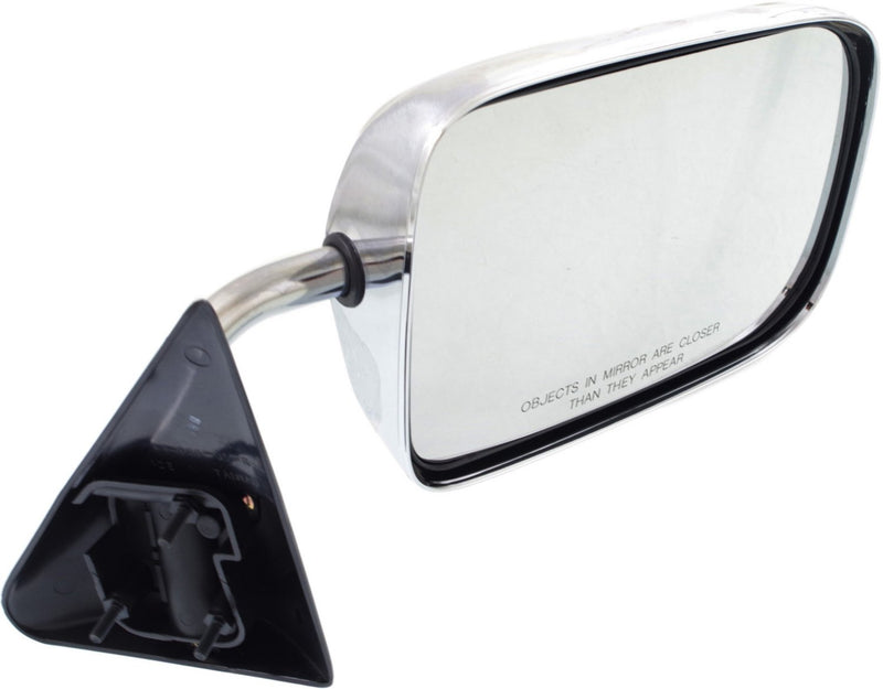 Driver and Passenger Side Mirrors, Manual Adjust, Manual Folding, Non-Heated, Chrome, Without Signal Light, Without memory, Without Puddle Light, Without Auto-Dimming, Without Blind Spot Feature | CH1320166,CH1320165,CH1321166,CH1321165