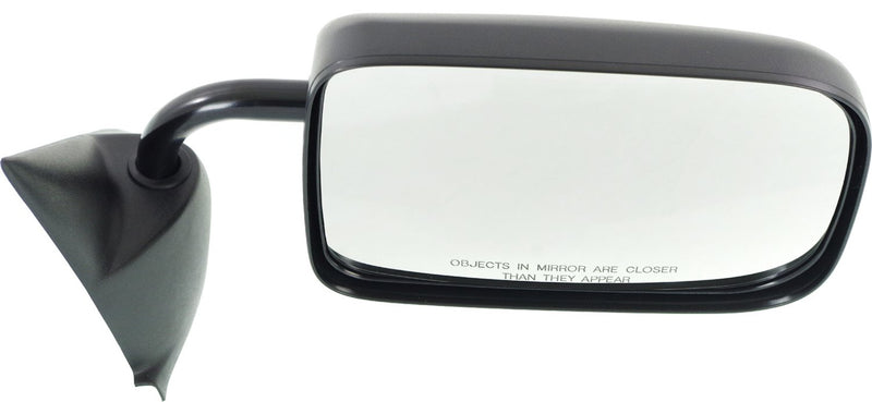 Driver and Passenger Side Mirrors, Manual Adjust, Non-Heated, Manual Folding, Textured Black, Old Body Style | CH1320114,CH1321114