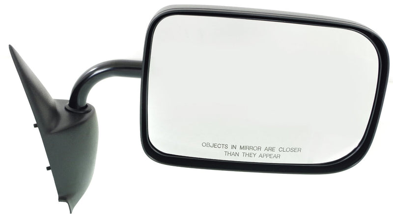 Driver and Passenger Side Mirrors, Manual Adjust, Non-Heated, Manual Folding, Textured Black, Old Body Style | CH1320114,CH1321114