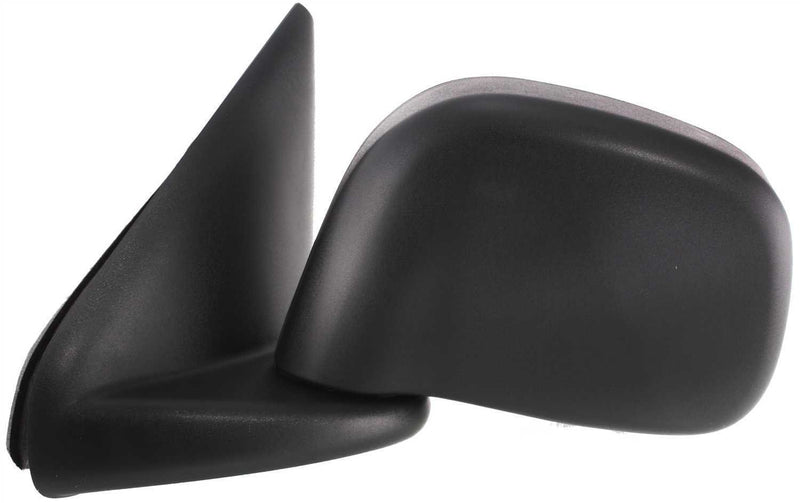 Driver and Passenger Side Non-Towing Mirrors, Manual Adjust, Manual Folding, Non-Heated, Textured Black, Without Signal Light, Without memory, Without Puddle Light, Without Auto-Dimming | CH1320202,CH1321202