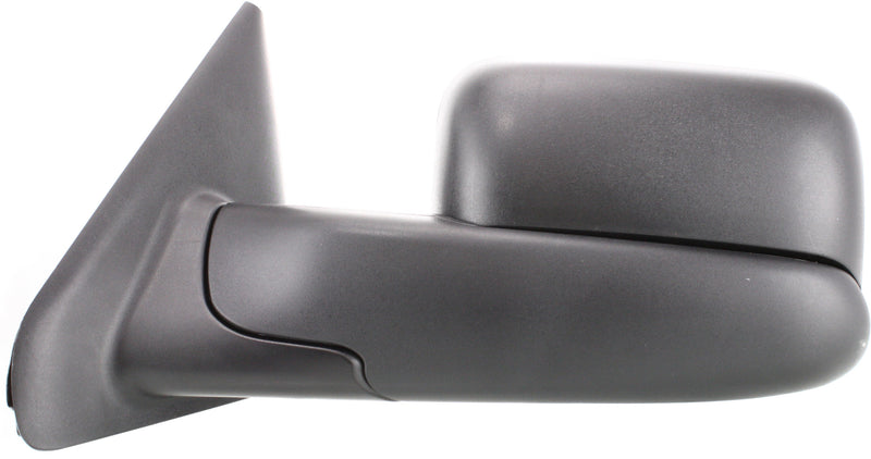 Driver and Passenger Side Towing Mirrors, Manual Adjust, Manual Folding, Non-Heated, Textured Black, Without Signal Light, Without memory, Without Puddle Light, Without Auto-Dimming | CH1320227,CH1321227