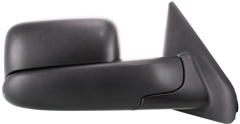 Driver and Passenger Side Towing Mirrors, Manual Adjust, Manual Folding, Non-Heated, Textured Black, Without Signal Light, Without memory, Without Puddle Light, Without Auto-Dimming | CH1320227,CH1321227