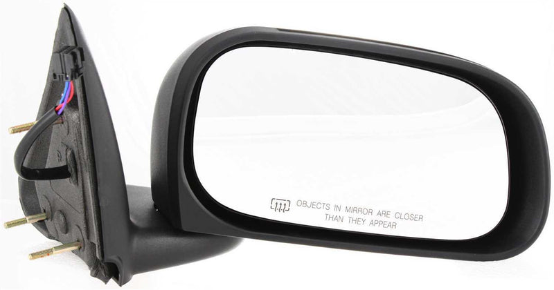 Driver and Passenger Side Mirrors, Power, Manual Folding, Heated, Textured Black, Without Signal Light, Without memory, Without Puddle Light, Without Auto-Dimming, Without Blind Spot Feature | CH1320237,CH1321237
