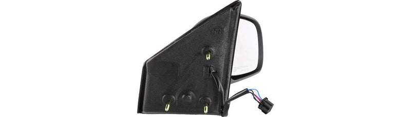 Driver and Passenger Side Mirrors, Power, Manual Folding, Heated, Textured Black, Without Signal Light, Without memory, Without Puddle Light, Without Auto-Dimming, Without Blind Spot Feature | CH1320217,CH1321217