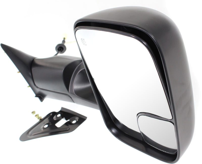 Towing Mirror Power Manual Folding Heated Textured Black w/Blind Spot Glass | CH1320307,CH1321307