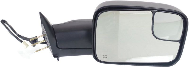 Towing Mirror Power Manual Folding Heated Textured Black w/Blind Spot Glass | CH1320307,CH1321307