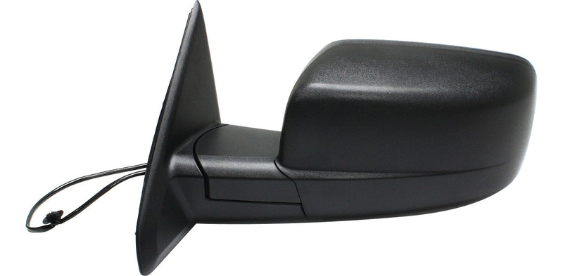 Driver and Passenger Side Non-Towing Mirrors, Manual Adjust, Non-Heated, Manual Folding, Textured Black, Left - with Temperature Sensor, Right - without Temperature Sensor | CH1321353,CH1320353