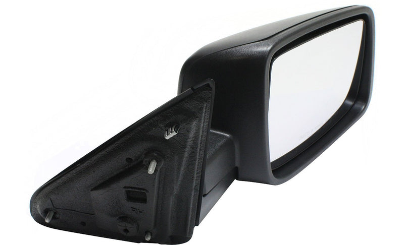 Driver and Passenger Side Non-Towing Mirrors, Manual Adjust, Non-Heated, Manual Folding, Textured Black, Left - with Temperature Sensor, Right - without Temperature Sensor | CH1321353,CH1320353