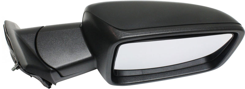 Driver and Passenger Side Non-Towing Mirrors, Manual Adjust, Non-Heated, Manual Folding, Textured Black, Left - with Temperature Sensor, Right - without Temperature Sensor | CH1321353,CH1320353