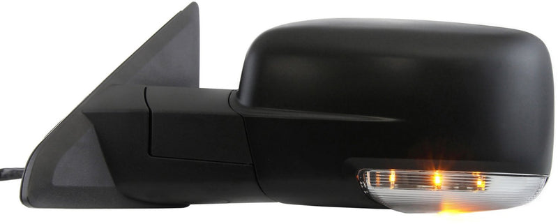 Driver and Passenger Side Non-Towing Mirrors, Power, Power Folding, Heated, Textured Black, In-housing Signal Light, Without memory, With Puddle Light, Without Auto-Dimming | CH1320355,CH1321355