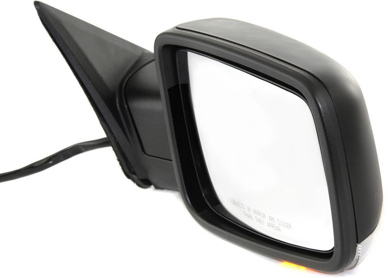 Driver and Passenger Side Non-Towing Mirrors, Power, Power Folding, Heated, Textured Black, In-housing Signal Light, Without memory, With Puddle Light, Without Auto-Dimming | CH1320355,CH1321355