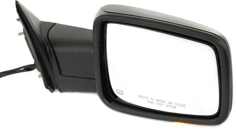 Driver and Passenger Side Non-Towing Mirrors, Power, Power Folding, Heated, Textured Black, In-housing Signal Light, Without memory, With Puddle Light, Without Auto-Dimming | CH1320355,CH1321355