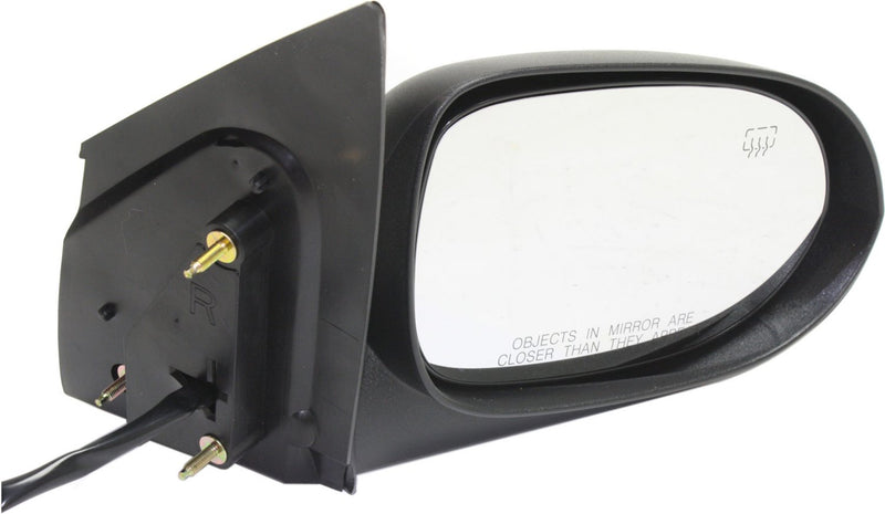 Driver and Passenger Side Mirrors, Power, Non-Folding, Heated, Textured Black, Without Signal Light, Without memory, Without Puddle Light, Without Auto-Dimming, Without Blind Spot Feature