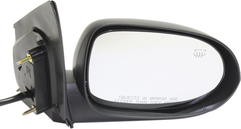 Driver and Passenger Side Mirrors, Power, Non-Folding, Heated, Textured Black, Without Signal Light, Without memory, Without Puddle Light, Without Auto-Dimming, Without Blind Spot Feature