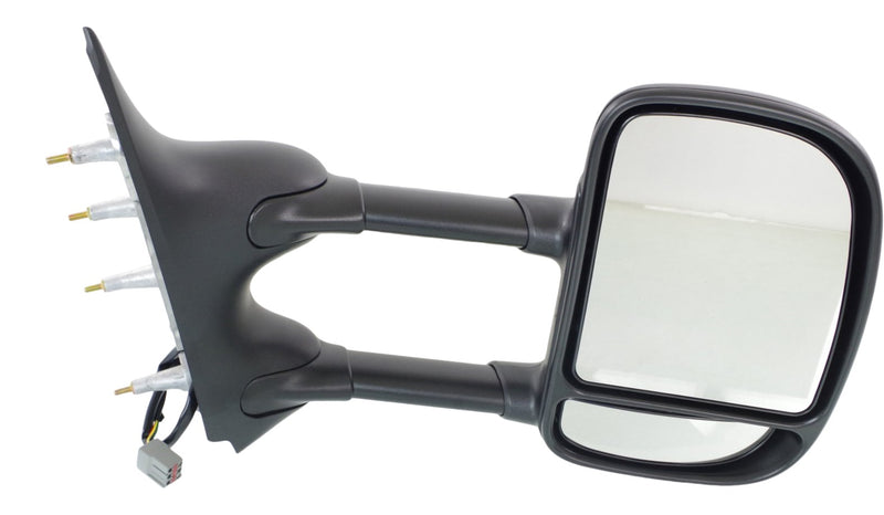 Driver and Passenger Side Towing Mirrors, Power, Manual Folding, Non-Heated, Textured Black, Without Signal Light, Without memory, Without Puddle Light, Without Auto-Dimming | FO1320329,FO1321329