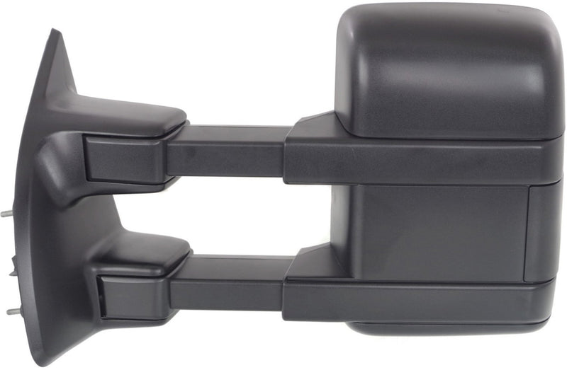 Driver and Passenger Side Towing Mirrors, Manual Adjust, Non-Heated, Manual Folding, Textured Black, with Blind Spot Glass, Dual Glass | FO1320340,FO1321340