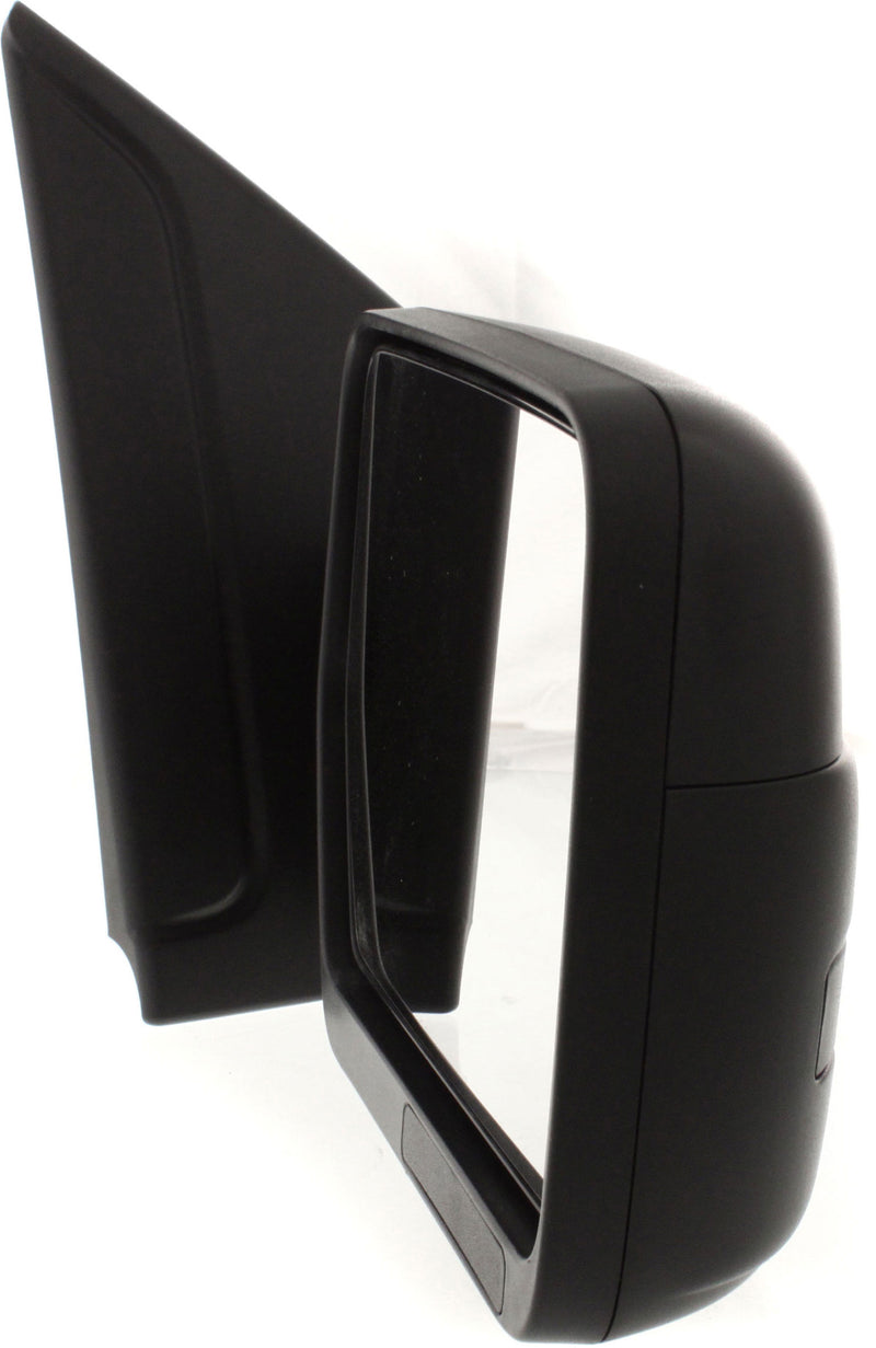 Driver and Passenger Side Non-Towing Mirrors, Manual Adjust, Manual Folding, Non-Heated, Textured Black, Without Signal Light, Without memory, Without Puddle Light, Without Auto-Dimming