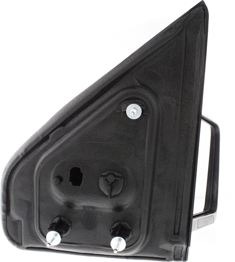 Driver and Passenger Side Non-Towing Mirrors, Manual Adjust, Manual Folding, Non-Heated, Textured Black, Without Signal Light, Without memory, Without Puddle Light, Without Auto-Dimming