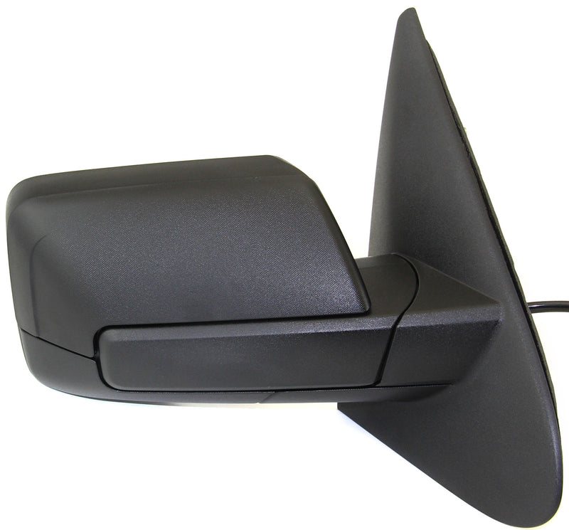 Driver and Passenger Side Non-Towing Mirrors, Power, Manual Folding, Heated, Textured Black, In-housing Signal Light, With memory, With Puddle Light, Without Auto-Dimming | FO1320363,FO1321363