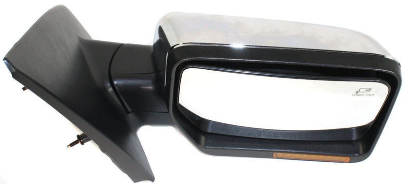 Driver and Passenger Side Mirrors, Power, Heated, Power Folding, Chrome, Standard Type | FO1321372