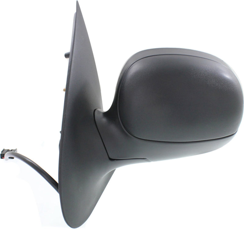 Driver and Passenger Side Non-Towing Mirrors, Power, Manual Folding, Heated, Textured Black, Without Signal Light, Without memory, Without Puddle Light, Without Auto-Dimming