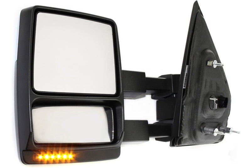 Driver And Passenger Side Towing Mirrors Power Heated Manual Folding Chrome With Memory Telescopic Type Dual Glass New Body Style | FO1321388,FO1320388