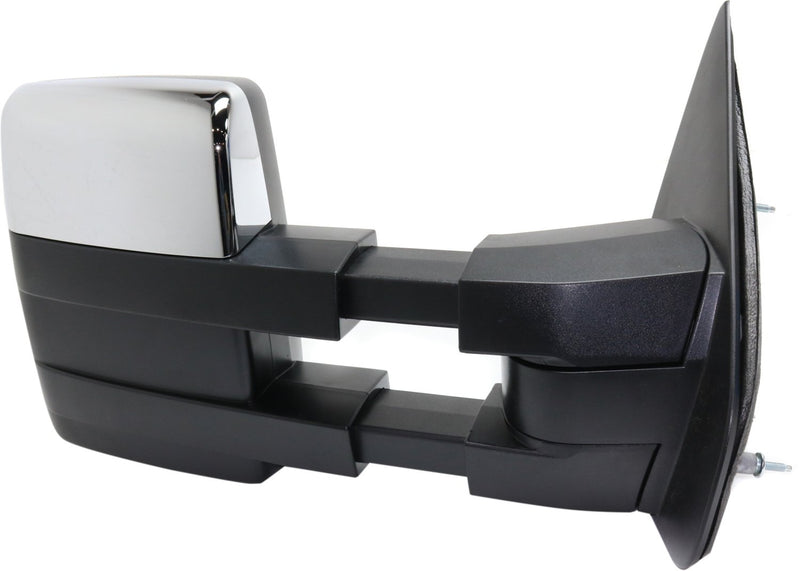 Driver And Passenger Side Towing Mirrors Power Heated Manual Folding Chrome With Memory Telescopic Type Dual Glass New Body Style | FO1321388,FO1320388