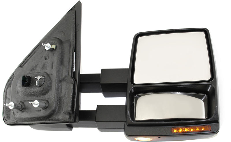 Driver And Passenger Side Towing Mirrors Power Heated Manual Folding Chrome With Memory Telescopic Type Dual Glass New Body Style | FO1321388,FO1320388